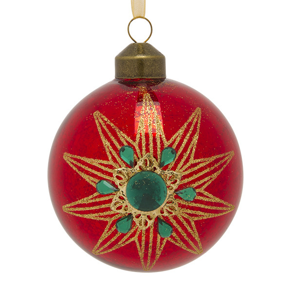 Decoris Kerstballen set | Decoris | Ø 8 cm | 12 stuks (Glas, Rood/Groen) 070190 K150304030 - 2