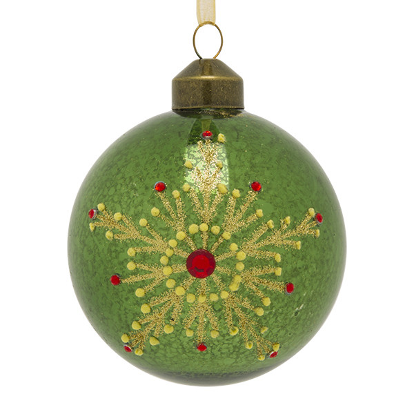 Decoris Kerstballen set | Decoris | Ø 8 cm | 12 stuks (Glas, Rood/Groen) 070190 K150304030 - 3