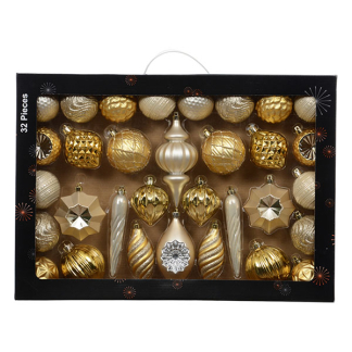 Decoris Kerstballen set | Decoris | 32 stuks (Goud) 27133 K151001685