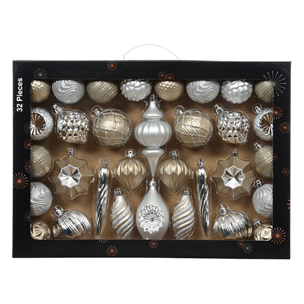 Decoris Kerstballen set | Decoris | 32 stuks (Zilver) 27135 K151001687 - 1