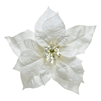 Decoris Kerstbloem | Decoris | Poinsetta (Wit) 629210 K151000742 - 1