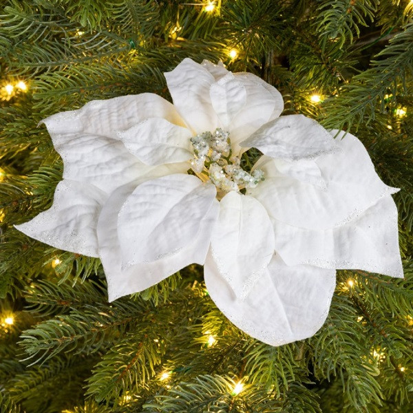 Decoris Kerstbloem | Decoris | Poinsetta (Wit) 629210 K151000742 - 2