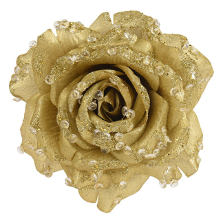 Decoris Kerstbloem | Decoris | Roos (Goud, Glitters) 701424 K151001919