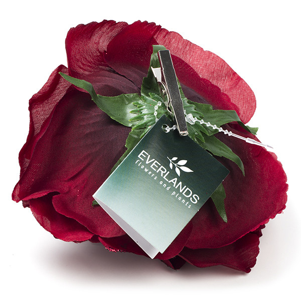 Decoris Kerstbloem | Decoris | Roos (Rood, Glitters) 629349 K151000744 - 3