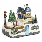 Decoris Kerstdorp - Huisje met schaatsbaan - Lumineo (10 LEDs, Bewegend, Muziek, Batterij, Binnen) 481369-2 K151000049 Decoris Kerstdorp - Huisje met schaatsbaan - Lumineo (10 LEDs, Bewegend, Muziek, Batterij, Binnen) 481369-2 K151000049