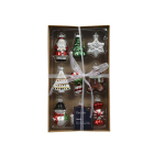 Decoris Kerstfiguur kerst ornament | Decoris | Set van 9 (Glas) 122025 K151000938 - 2