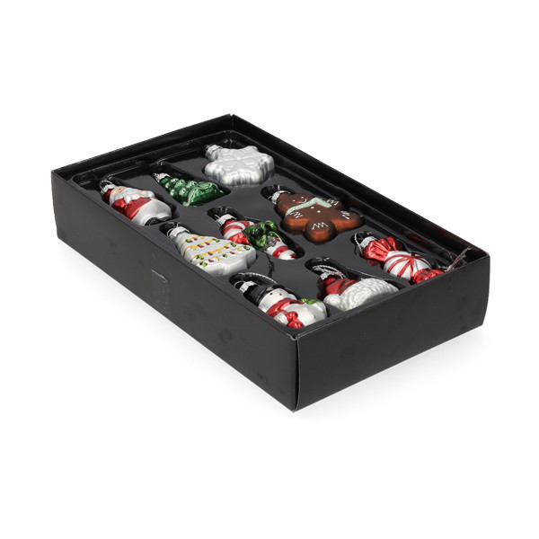 Decoris Kerstfiguur kerst ornament | Decoris | Set van 9 (Glas) 122025 K151000938 - 1