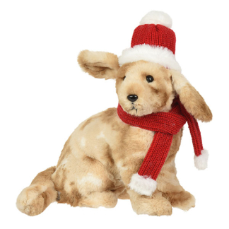 Decoris Kerstknuffel hond | Decoris | 21 x 33 x 35 cm 704621 K151001938