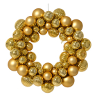 Decoris Kerstkrans | Decoris | Ø 38 cm (Kerstballen, Kunststof, Goud) 23743 K151001660 - 1