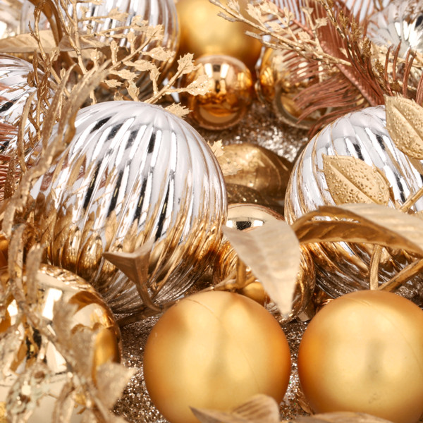 Decoris Kerstkrans | Decoris | Ø 50 cm (Decoratief, Goud) 724298 K151100156 - 2