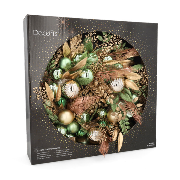 Decoris Kerstkrans | Decoris | Ø 50 cm (Decoratief, Groen) 724302 K151100157 - 3