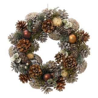Decoris Kerstkrans | Decoris | ⌀ 33 cm (Decoratief, Bruin) 605580 K151001871