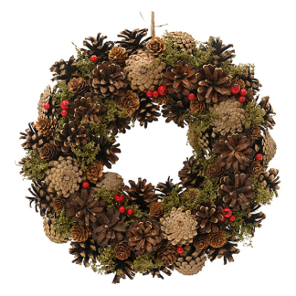 Decoris Kerstkrans | Decoris | ⌀ 33 cm (Decoratief, Groen) 605584 K151001873 - 1