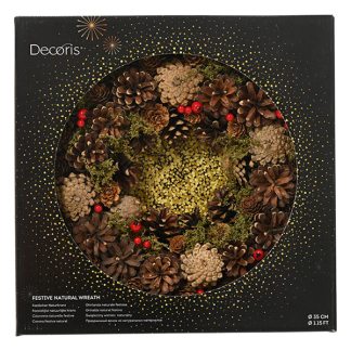 Decoris Kerstkrans | Decoris | ⌀ 33 cm (Decoratief, Groen) 605584 K151001873 - 2