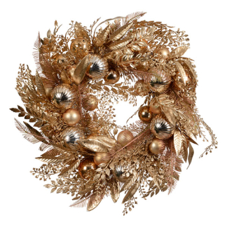 Decoris Kerstkrans | Decoris |  ⌀  50 cm (Decoratief, Goud) 724298 K151100156