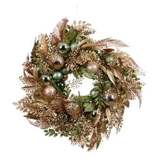 Decoris Kerstkrans | Decoris |  ⌀  50 cm (Decoratief, Groen) 724302 K151100157 - 1
