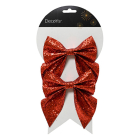 Decoris Kerstrik | Decoris | 12 x 13 cm (Rood, Glitter) 24683 K151001677 - 2