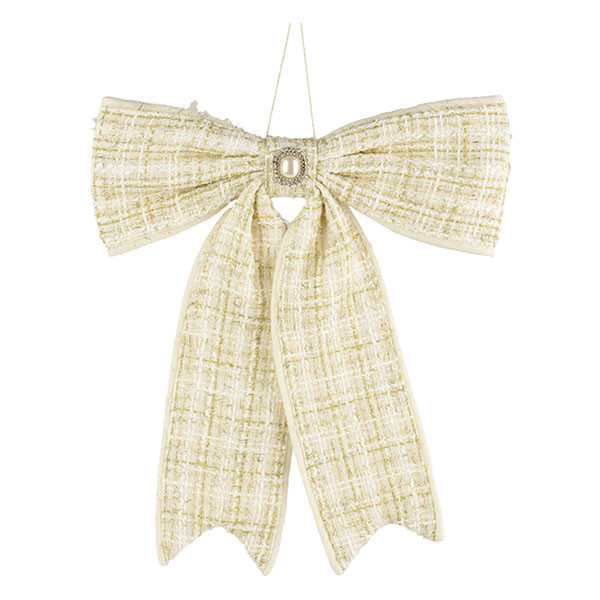 Decoris Kerstrik | Decoris | 33 x 40 cm (Beige, Geruit) 512129 K151001841 - 1