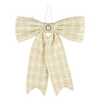 Decoris Kerstrik | Decoris | 33 x 40 cm (Beige, Geruit) 512129 K151001841 - 1
