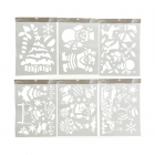 Decoris Kerstsjablonen - 6 stuks 464090 K151000042 Decoris Kerstsjablonen - 6 stuks 464090 K151000042