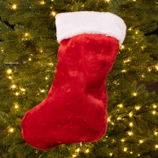 Decoris Kerstsok | Decoris | 40 x 27 centimeter (Klassiek, Rood/wit) 662947 K150303189 - 2