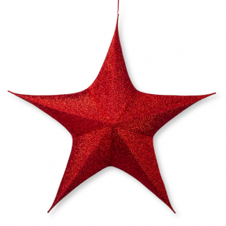 Decoris Kerstster | Ø 135 cm (5-punts, Binnen, Rood) 612329 K151000481 - 1