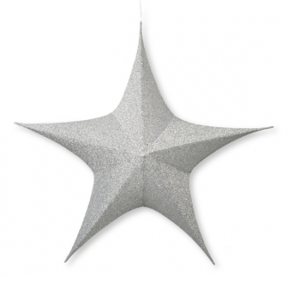 Decoris Kerstster | Ø 135 cm (5-punts, Binnen, Zilver) 612325 K151000484 - 