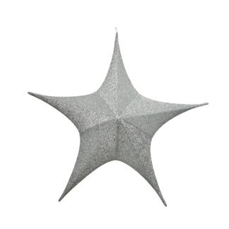 Decoris Kerstster | Ø 135 cm (5-punts, Binnen, Zilver) 612325 K151000484 - 