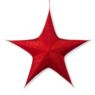 Decoris Kerstster | Ø 180 cm (5-punts, Binnen, Rood) 612328 K151000482 - 1