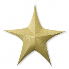Decoris Kerstster | Decoris | Ø 180 cm (5-punts, Binnen, Goud) 612320 K151000479 - 1