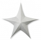 Kerstster | Decoris | Ø 180 cm (5-punts, Binnen, Zilver)