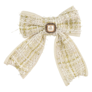 Decoris Kerststrik | Decoris | 11 x 14 cm (Beige, Geruit) 512131 K151001843