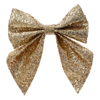 Decoris Kerststrik | Decoris | 12 x 13 cm (Goud, Glitter) 24686 K151001678 - 1