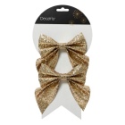 Decoris Kerststrik | Decoris | 12 x 13 cm (Goud, Glitter) 24686 K151001678 - 2
