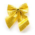 Kerststrik | Decoris | 5 centimeter (8 stuks, Polyester, Goud)