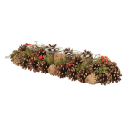 Decoris Kerststuk | Decoris | 15 x 45 x 9 cm (Kaarsenhouder, Rechthoek) 741111 K151001949 - 1