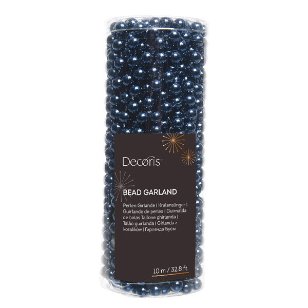 Decoris Kralenslinger kerstboom | Decoris | 10 meter (Blauw) 000681 K151000453 - 2