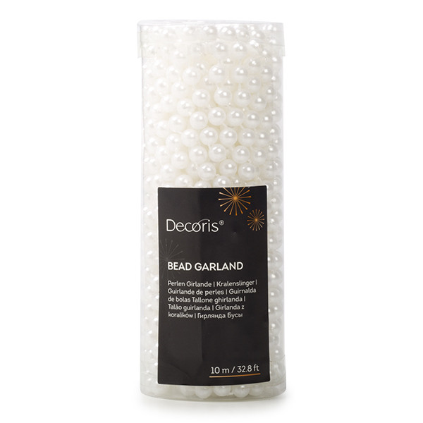Decoris Kralenslinger kerstboom | Decoris | 10 meter (Wit) 560 K151000735 - 1