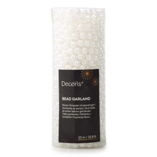 Decoris Kralenslinger kerstboom | Decoris | 10 meter (Wit) 560 K151000735 - 1