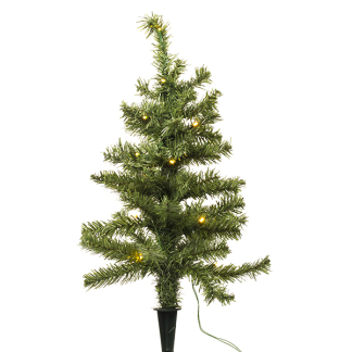 Decoris Kunstkerstboom | Everlands | 60 centimeter (Steker, 20 leds, Binnen/Buiten, Timer) 681124 K150304018 - 2