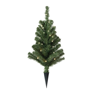 Decoris Kunstkerstboom | Everlands | 60 cm (Steker, 20 leds, Binnen/Buiten, Timer) 681124 K150304018 - 6