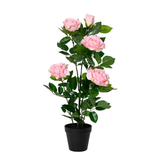 Decoris Kunstplant Rozen | Decoris | 56 cm (In pot) 835091 K170105483 - 1