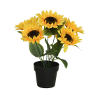 Decoris Kunstplant Zonnebloem | Decoris | 28 cm (In pot) 800126 K170105735 - 1