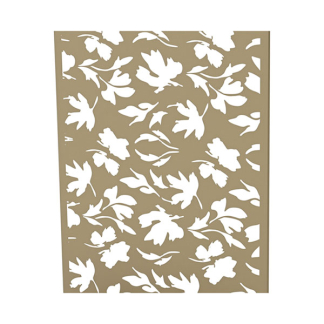 Decoris Metalen tuinscherm | Decoris | 57 x 21 x 118 cm (Met plantenbak, IJzer, Beige) 872215 K170105757 - 2