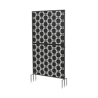 Decoris Metalen tuinscherm | Decoris | 92 x 20 x 177 cm (IJzer, Antraciet) 867179 K170105759 - 1