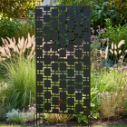 Decoris Metalen tuinscherm | Decoris | 92 x 20 x 177 cm (IJzer, Antraciet) 867179 K170105759 - 2