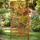 Decoris Metalen tuinscherm | Decoris | 92 x 20 x 177 cm (IJzer, Bruin) 867177 K170105758 - 2