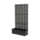 Decoris Metalen tuinscherm | Decoris | 92 x 32 x 173 cm (Met plantenbak, IJzer, Antraciet) 867188 K170105755 - 1