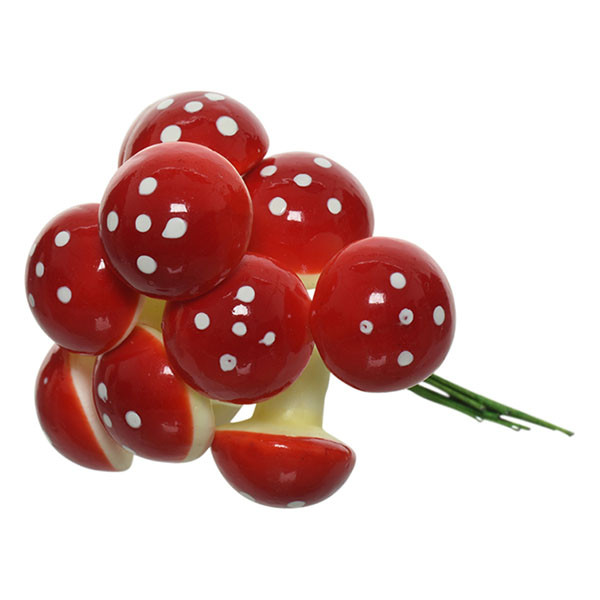 Decoris Paddenstoelen kerst ornament | Decoris (Ijzerdraad, Kunststof) 740542 K151001946 - 1