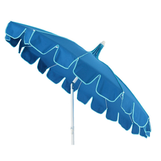 Decoris Parasol | Decoris | Ø 195 x 215 cm (Blauw, Rond) 843710 K170105501 - 2
